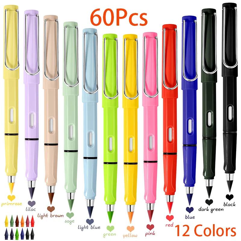 영원히 색연필 무한 연필, 영원한 색연필, 잉크리스 연필, 날카로운 연필 없음, 60 개